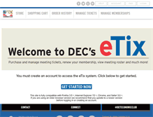 Tablet Screenshot of etix.econclub.org